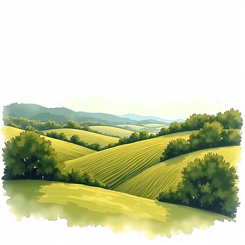 Eden Valley wine region — watercolor illustration