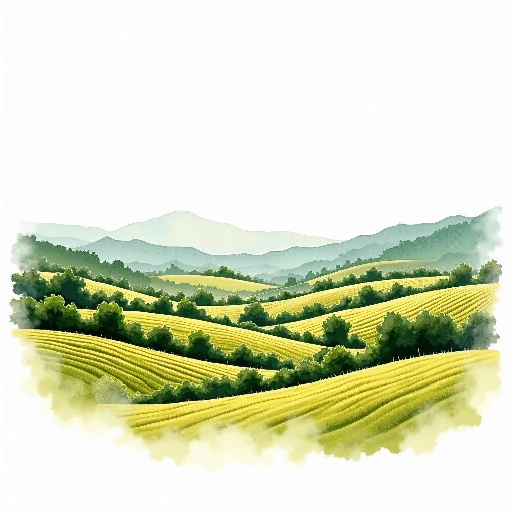 Nashik wine region — watercolor illustration