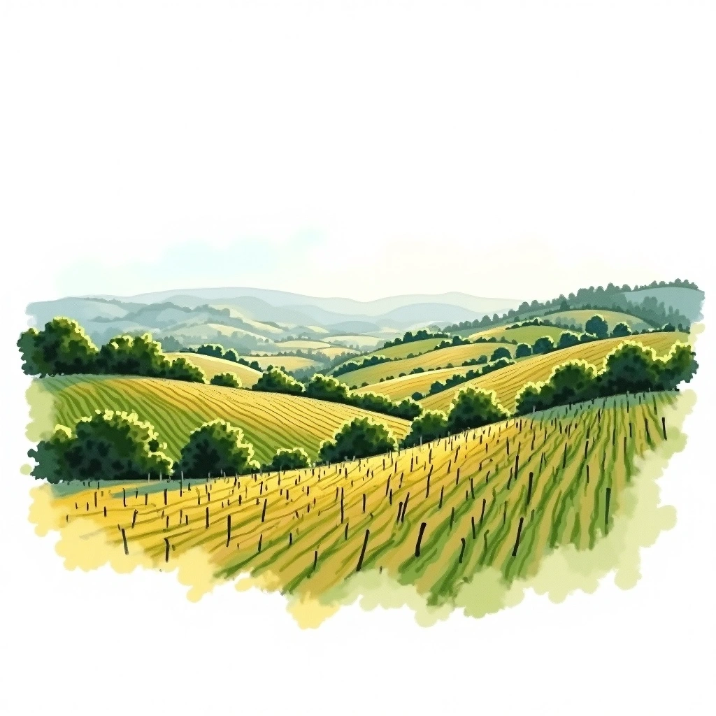 Porto wine region — watercolor illustration