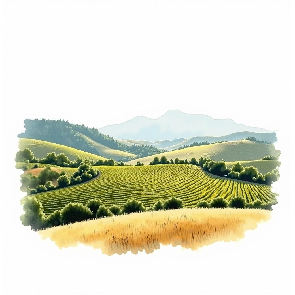 Salta wine region — watercolor illustration