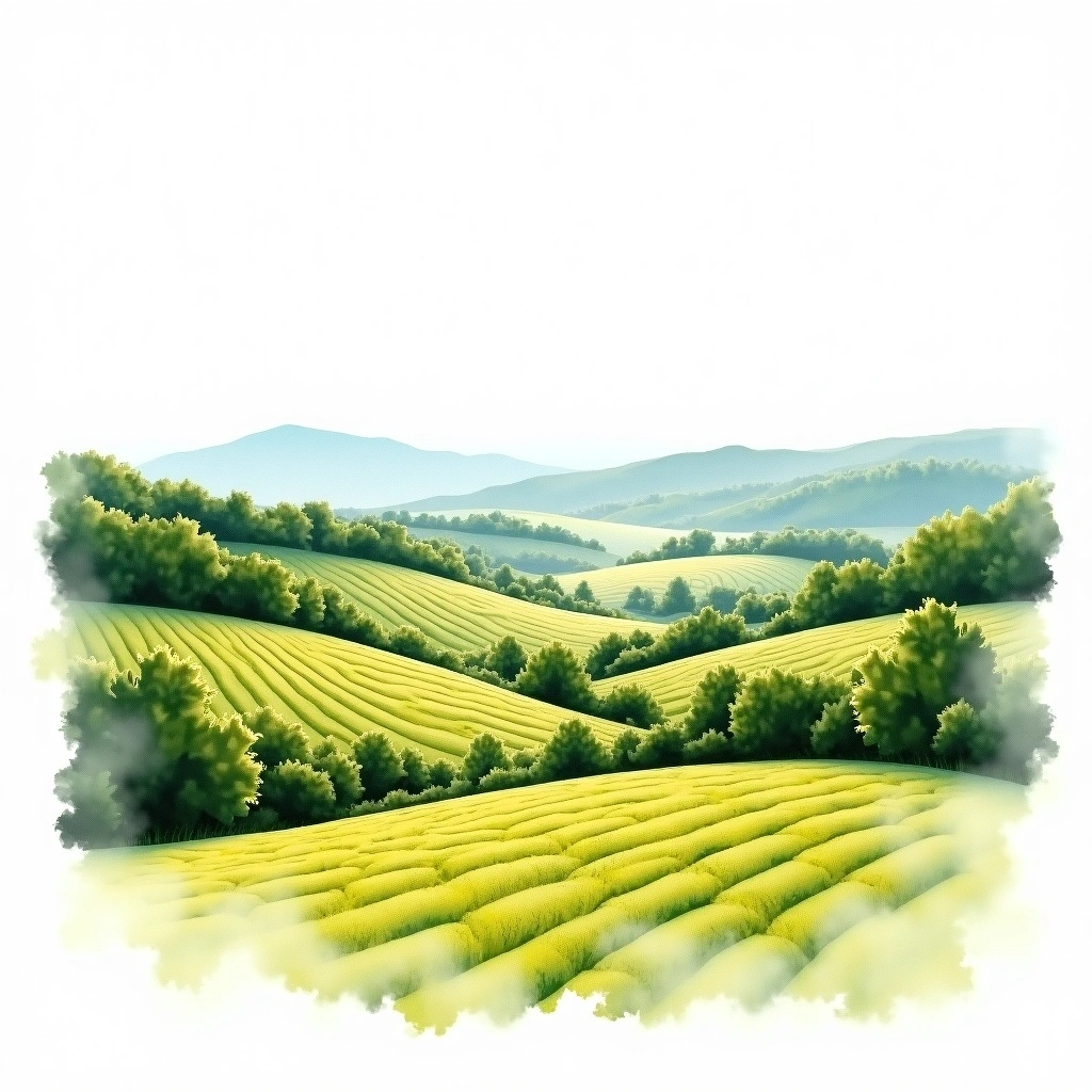 Südsteiermark wine region — watercolor illustration