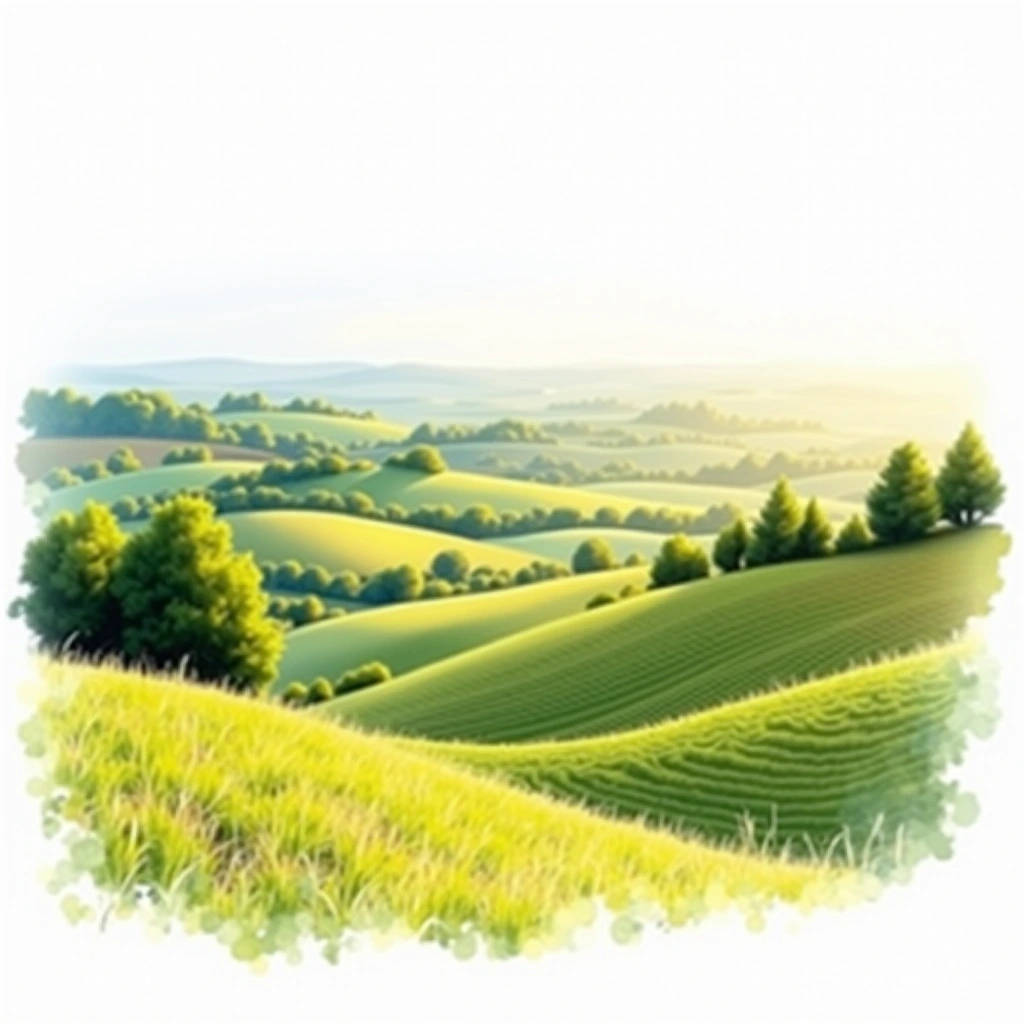 Upper Loire wine region — watercolor illustration