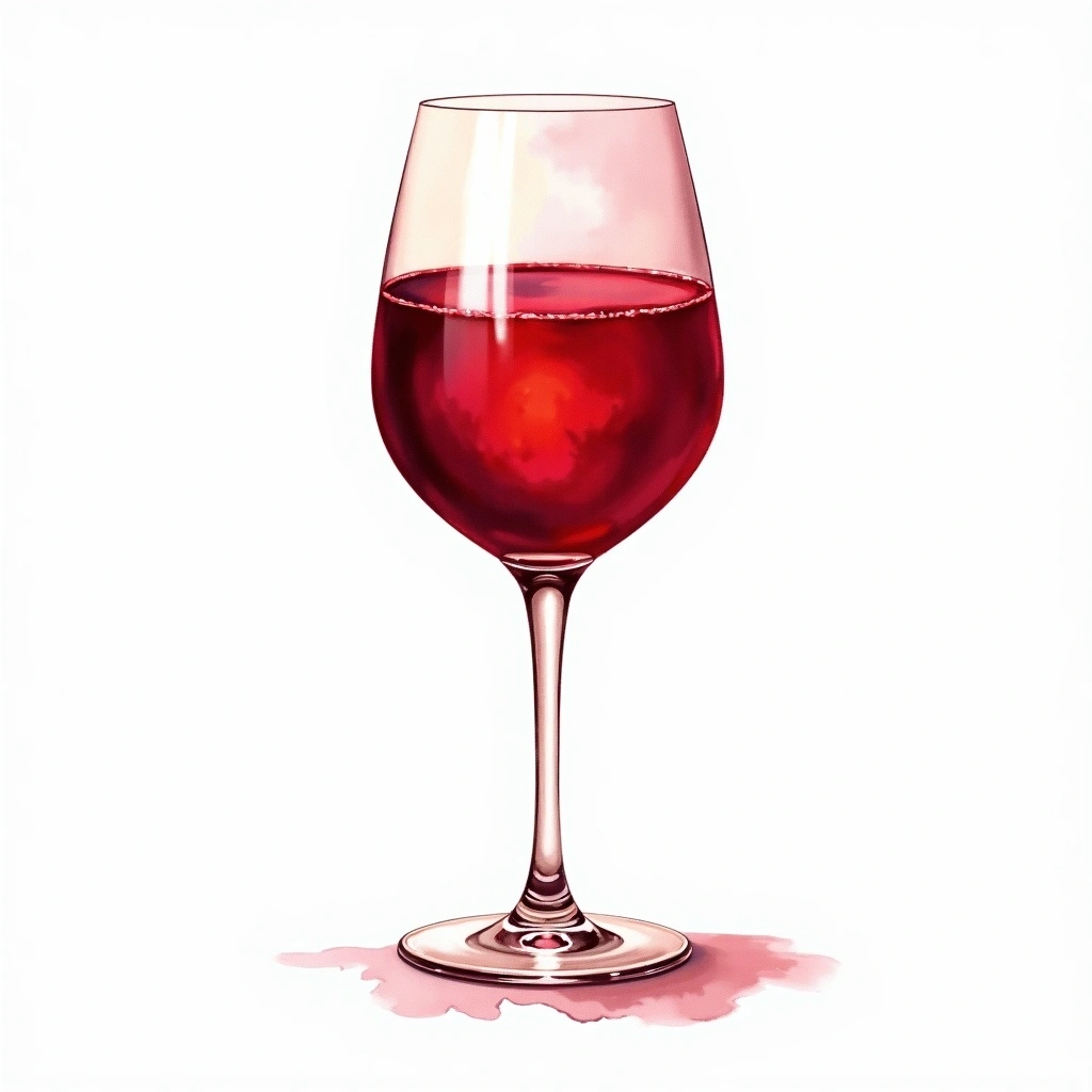 Botrytized wine style — watercolor illustration