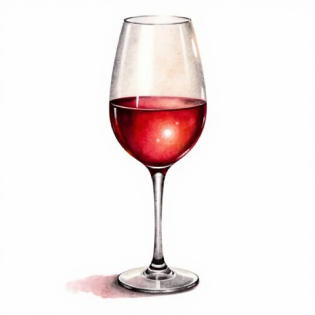 Charmat Method Sparkling wine style — watercolor illustration