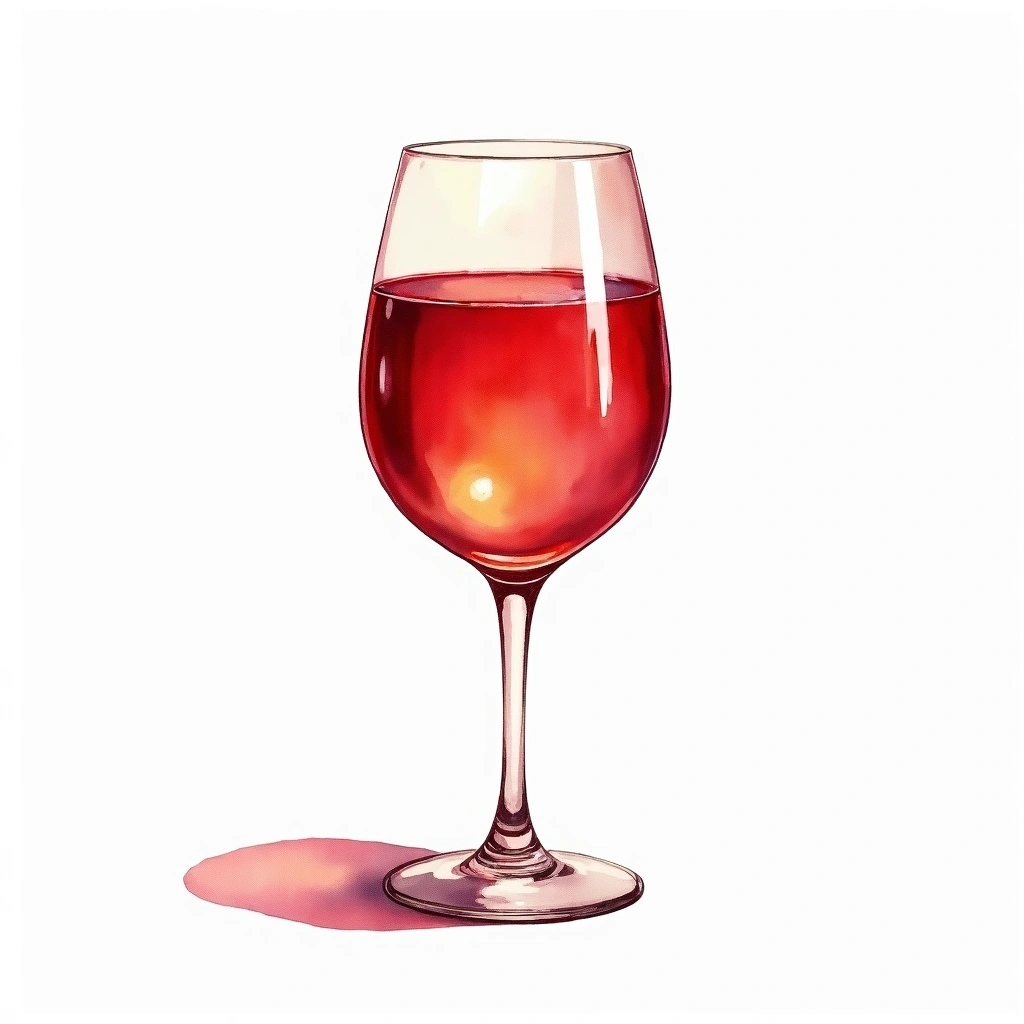 Pétillant Naturel wine style — watercolor illustration